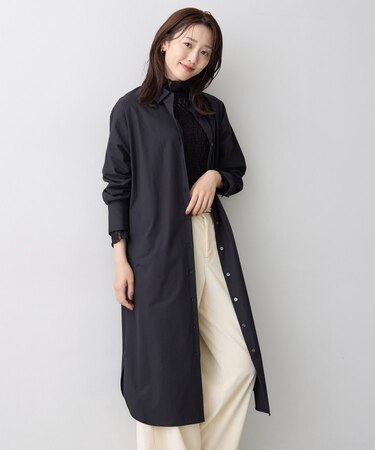 【ゆったり】ロングシャツワンピース