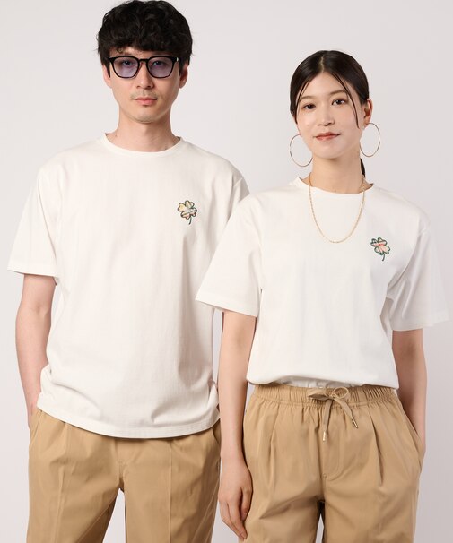 クローバーモチーフ シェア Tシャツ