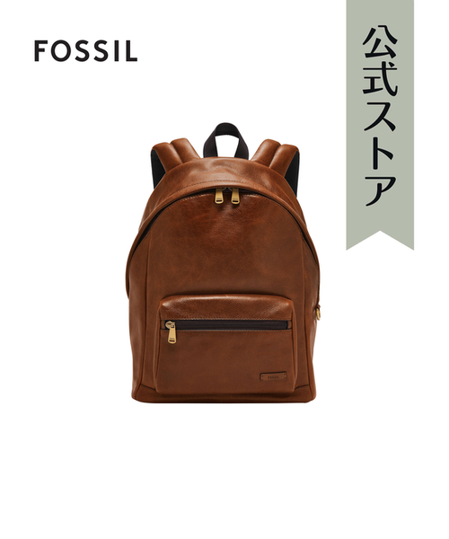 【美品】 FOSSIL リュック バックパック Everleigh Leather Flap Backpack - ZB11090001 - Fossil