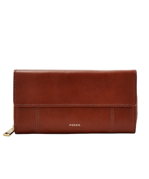 大丸購入■鍵付き■ フォッシル FOSSIL クラッチバッグ　スエードレザー フォッシル ウォッチステーションインターナショナル/クラッチバッグの