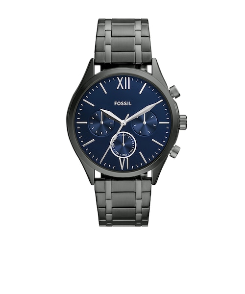 新品未使用　FOSSIL スモーク 腕時計　BQ2401 未使用 メンズ 兼用 Fenmore Multifunction Smoke Stainless Steel Watch BQM2401
