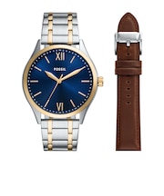 Fenmore Three-Hand Two-Tone Stainless Steel Watch and Strap Set BQM2786SET