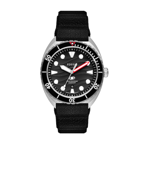42mm Breaker Three-Hand Date Black Silicone Watch