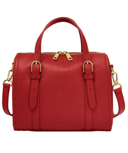 フォッシル サッチェルバッグ レディース レザー レッド 10.5インチのiPad Air収納可 ZB1772611