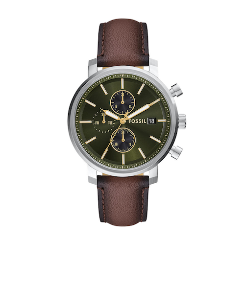 43mm RHETT マルチファンクション ブラウンレザーウォッチ