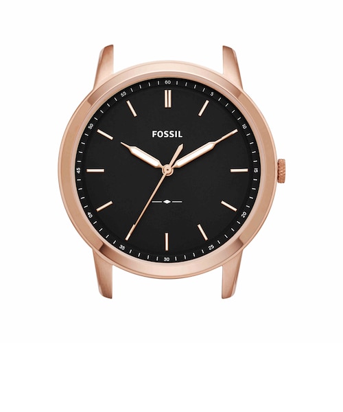 時計ヘッドのみ THE MINIMALIST スリム 三針 ブラック ウォッチケース