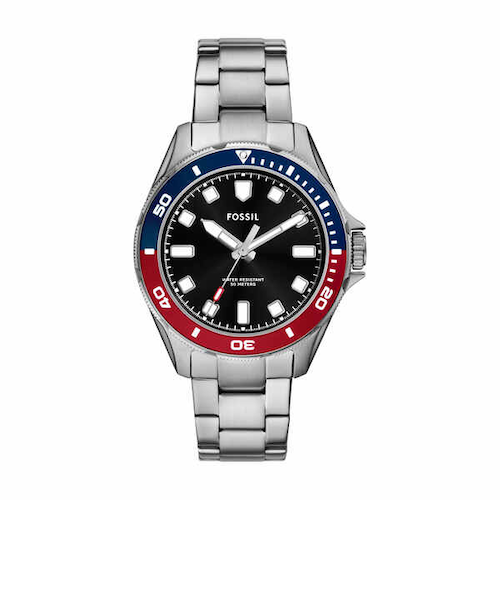 BREDA ステンレススチール クォーツ時計 42mm DALTON 三針 ステンレススチールウォッチ｜フォッシル