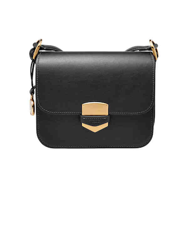 LENNOX レザー クロスボディバッグ レディース レザー ブラック ZB1924001