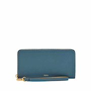 LOGAN RFID  クラッチバッグ レディース レザー ブルー SL7831106