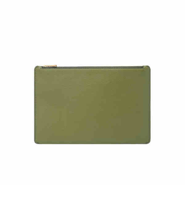小物入れ ポーチ レディース レザー グリーン  SLG1583374