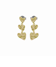 ANJA HEARTS ゴールドトーン ブラス ドロップピアス SKJ5011710