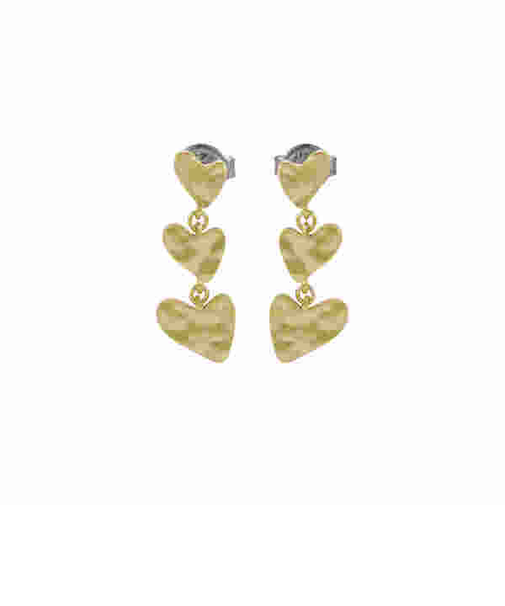 ANJA HEARTS ゴールドトーン ブラス ドロップピアス SKJ5011710