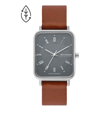 32mm RYLE ソーラー ライトブラウン レザーウォッチ