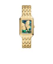 RAQUEL 三針デイト ステンレススチールウォッチ