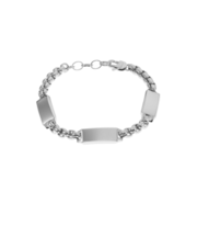 ELLIS ステンレススチール IDブレスレット