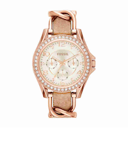 RILEY マルチファンクション ローズゴールドトーン ステンレススチールウォッチ