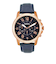 44MM GRANT ネイビーレザー クロノグラフウォッチ