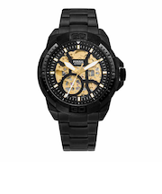 44MM BRONSON オートマティック ブラック ステンレススチールウォッチ