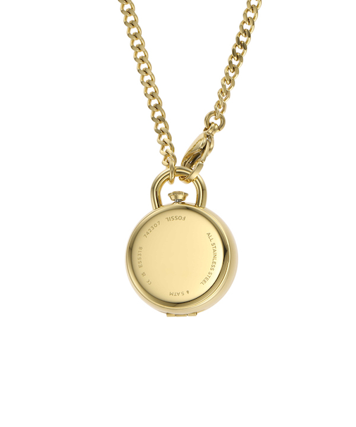 JACQUELINE 三針 ゴールドトーン ステンレススチール ロケットウォッチ