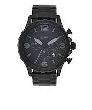 NATE クロノグラフ ステンレススチールウォッチ ブラック