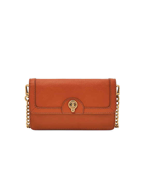 AINSLEY 斜めがけバッグ レディース レザー レッド スマホ収納可 SHB3152619