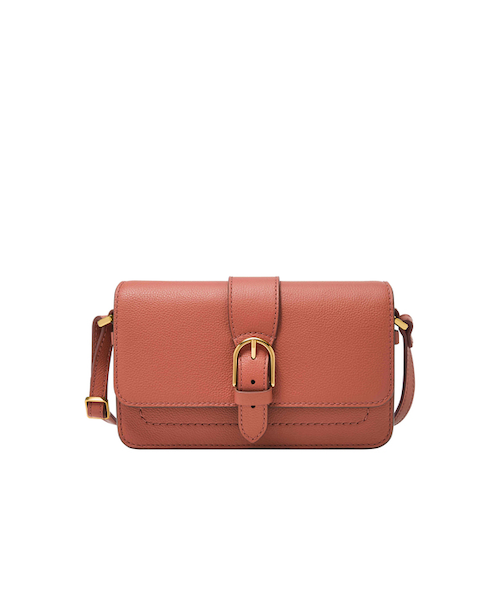 小物 Biho Fossil Women's Zoey Leather Small Crossbody Purse Handbag, Black