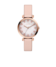 36mm Tillie 三針 ピンク レディース レザーウォッチ