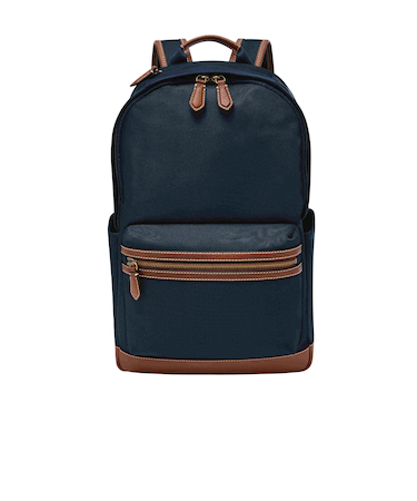 フォッシル リュックサック メンズ ナイロン/合成 ブラック スマホ収納可 MBG9630001