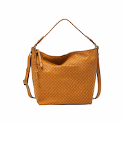 フォッシル ホーボーバッグ レディース PU キャメル スマホ収納可 SHB3075235