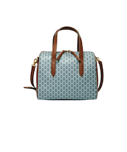 フォッシル サッチェルバッグ レディース PVC ブルー スマホ収納可 SHB3096421