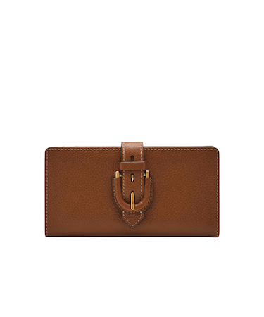 フォッシル 二つ折り財布 レディース レザー ブラウン  SL10032200