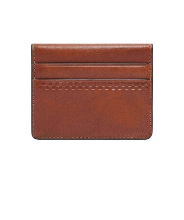 フォッシル カード入れ メンズ レザー ブラウン  SML1756210