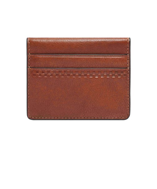 フォッシル カード入れ メンズ レザー ブラウン  SML1756210