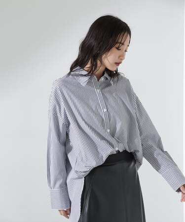 ブロードワイドシルエットシャツ