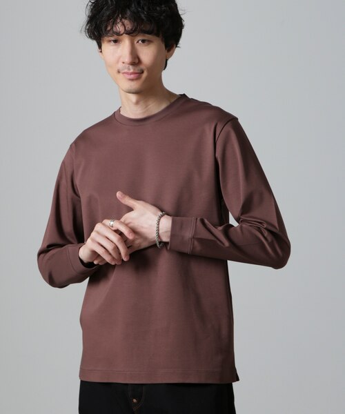 アンチスメルクルーネックTシャツ 長袖｜ナノ_ユニバースの