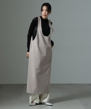 前後2wayクルーネックストレートラインジャンスカ