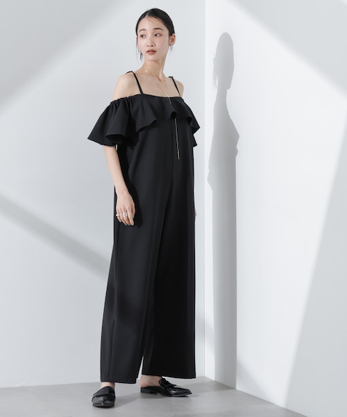 2wayオフショルダーフリルオールインワン｜ナノ_ユニバースの