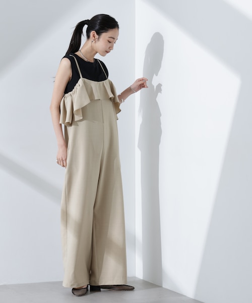 2wayオフショルダーフリルオールインワン｜ナノ_ユニバースの