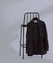 フェイクレザーシャツジャケット