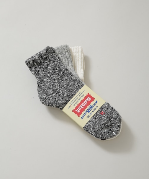 Healthknit／ベーシックスラブMIX ソックス 3足セット