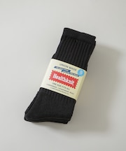 Healthknit／シンカーBLACK無地SOX