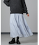 アシメティアードシフォンギャザースカート
