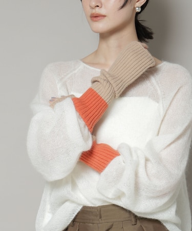 バイカラーアームウォーマー