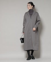 テーラードカラーロングワンピース