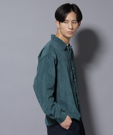 NORMANBROS別注ワイドポケット ピーチ起毛シャツ(セットアップ可)