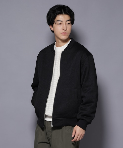 ニットフリースZIPブルゾン(セットアップ可)｜ナノ_ユニバースの