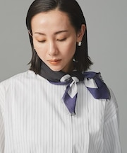 Fratelli Luigi／別注 シルクコットン フリンジスカーフ