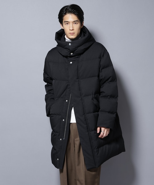 西川ダウン(R)」フェイクファーカラーサージロングダウン｜ナノ_