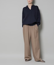 ウエストシャーリングゴムTRワイドパンツ