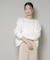 クロップドワイド起毛加工ニットトップス
